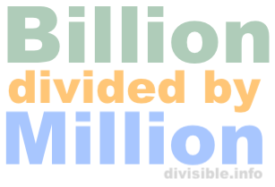 What Is 1 Billion Divided By 1 Million