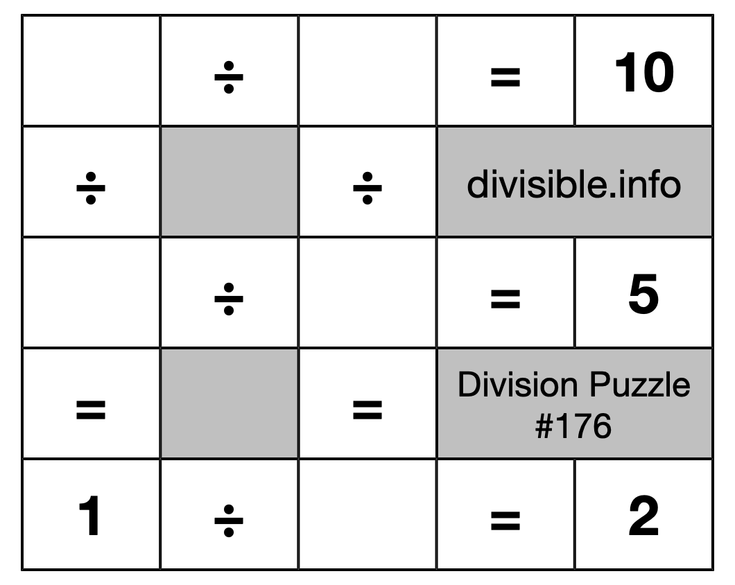 Division Puzzle #176
