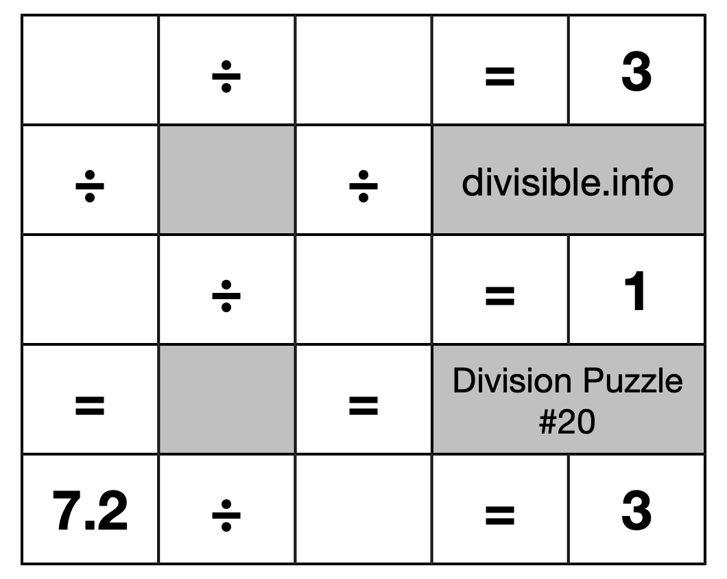 Division Puzzle #20