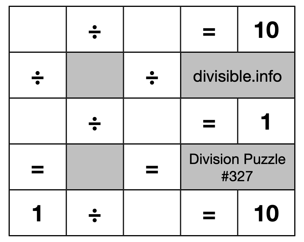 Division Puzzle #327