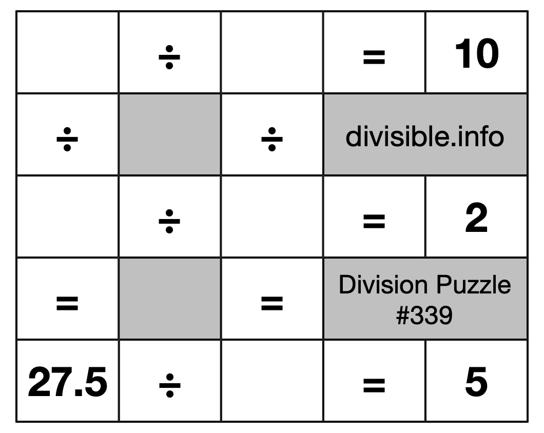 Division Puzzle #339
