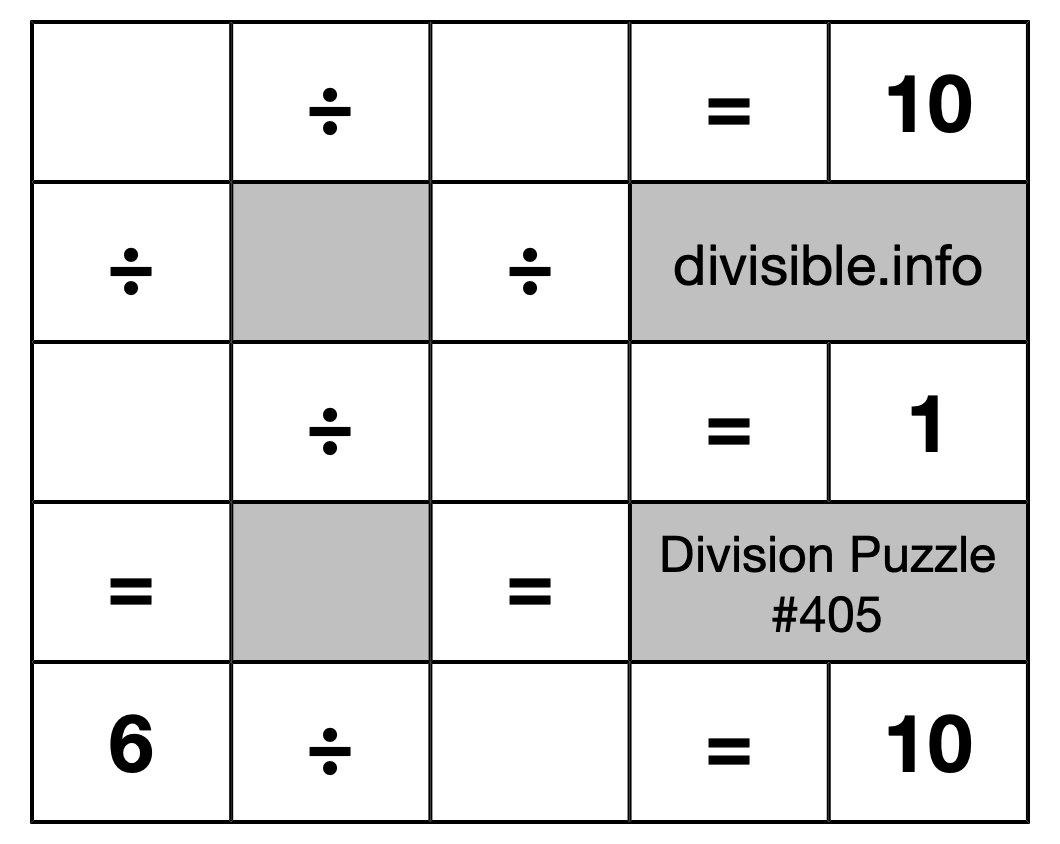 Division Puzzle #405