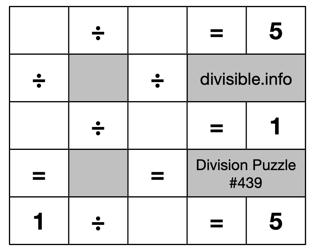 Division Puzzle #439