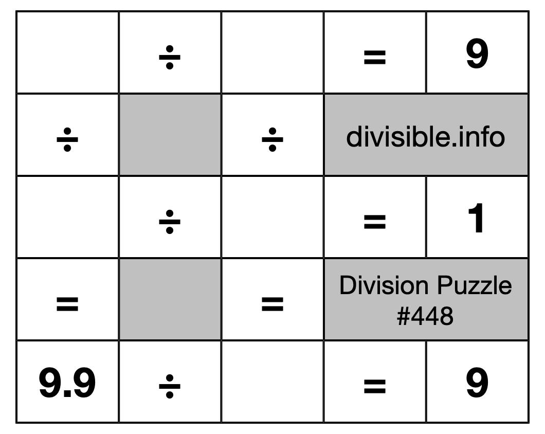 Division Puzzle #448