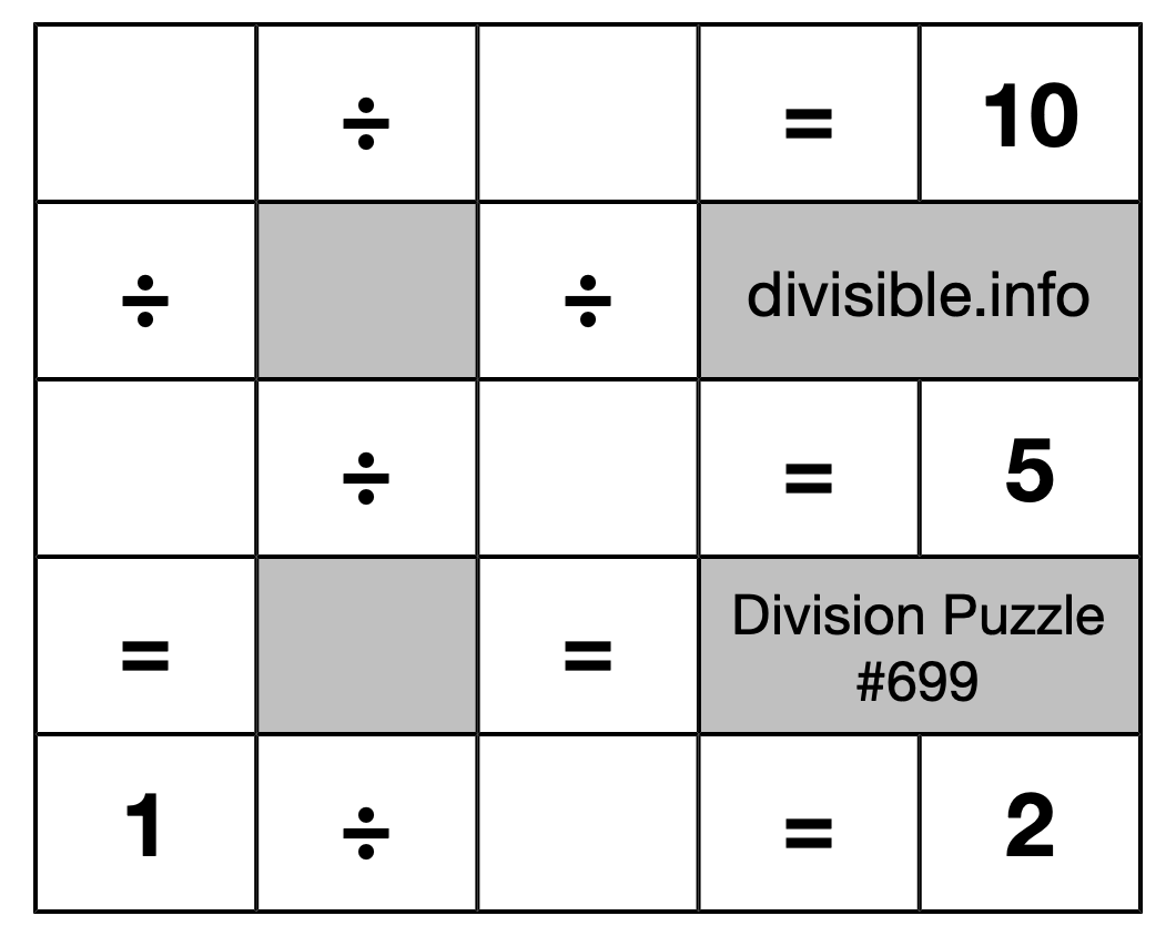 Division Puzzle #699