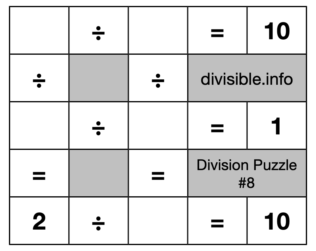 Division Puzzle #8