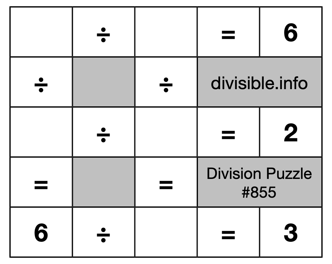 Division Puzzle #855